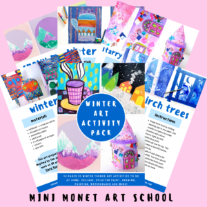 free winter art activity pack download