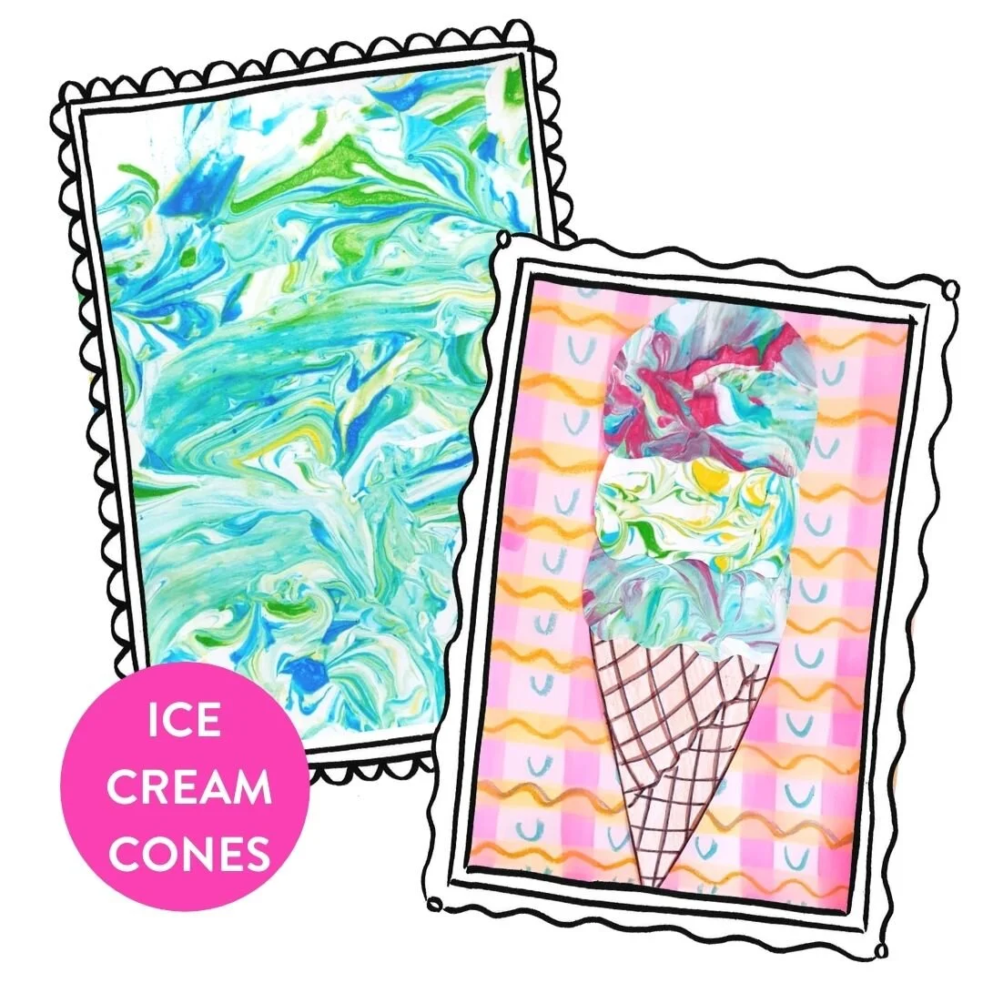 Shaving Cream Prints for Kids