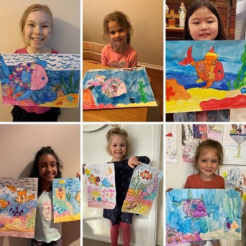 Rainbow fish art examples from kids.jpg