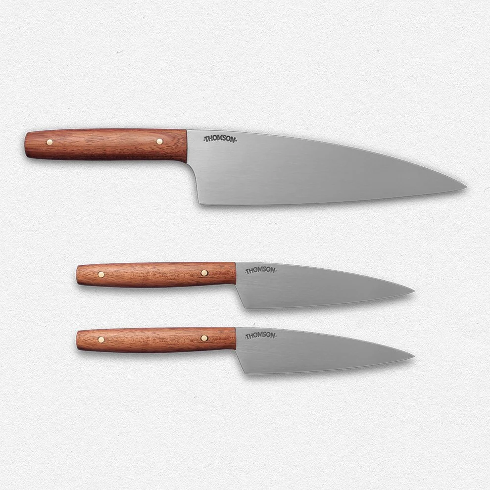 Stainless Slicer plus Two Steak Knives
