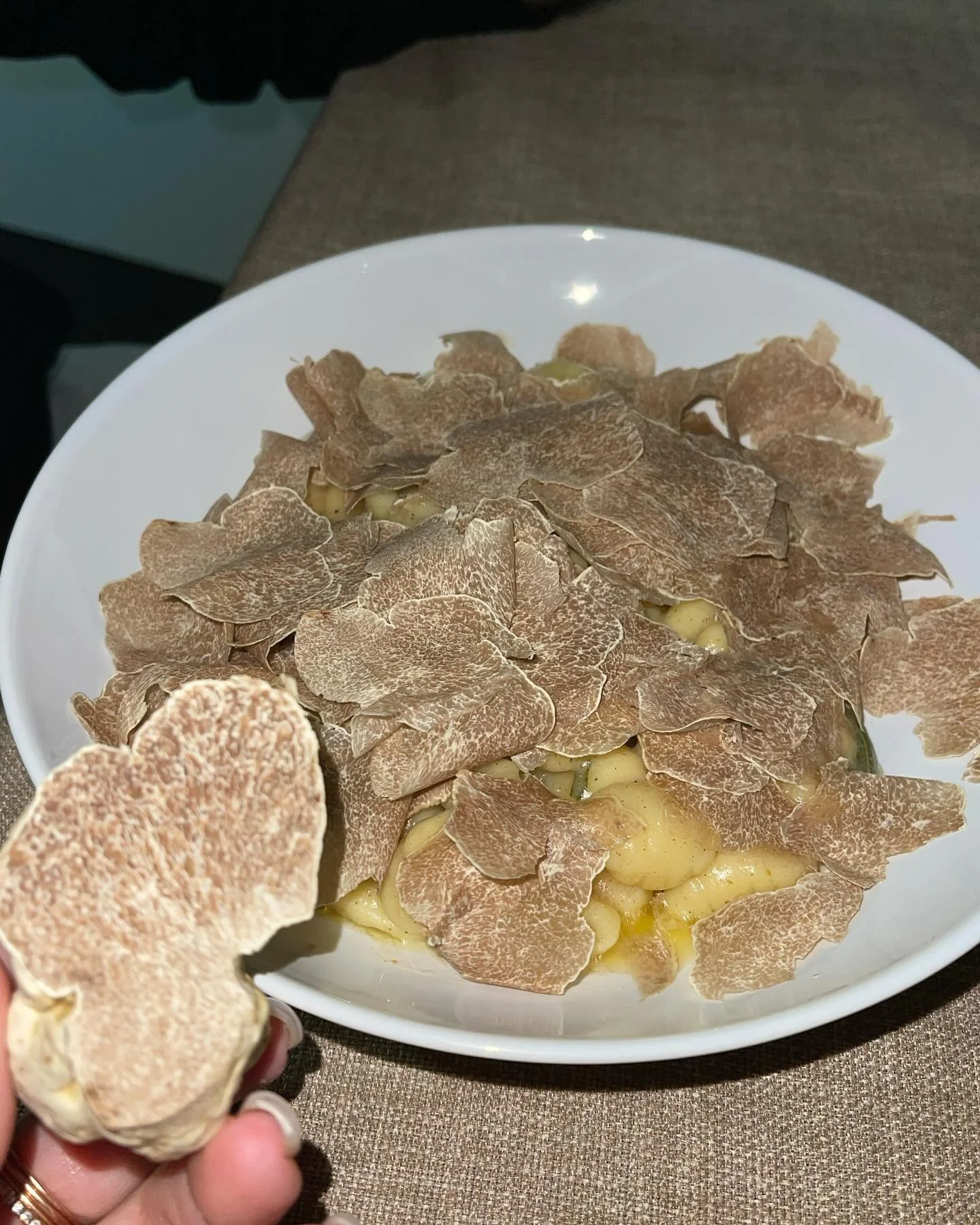 Did someone order a side of brown butter sage gnocchi with their truffle?