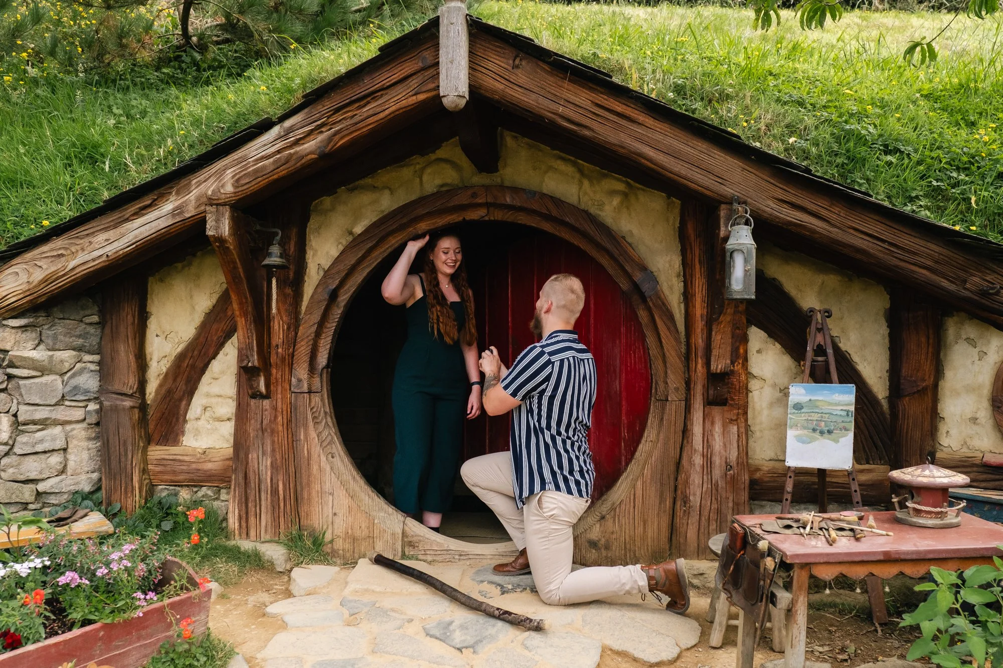 A Surprise Proposal at Hobbiton| Josh &amp; Rachael’s Engagement Story