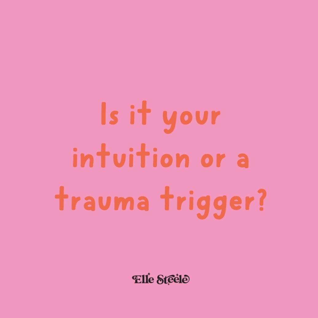 Sometimes it&rsquo;s hard to tell the difference isn&rsquo;t it? 

Is it my intuition speaking to me, or is it an old played out pattern which is a trauma response? Both feelings are valid, it&rsquo;s just important that we work out which is which. 
