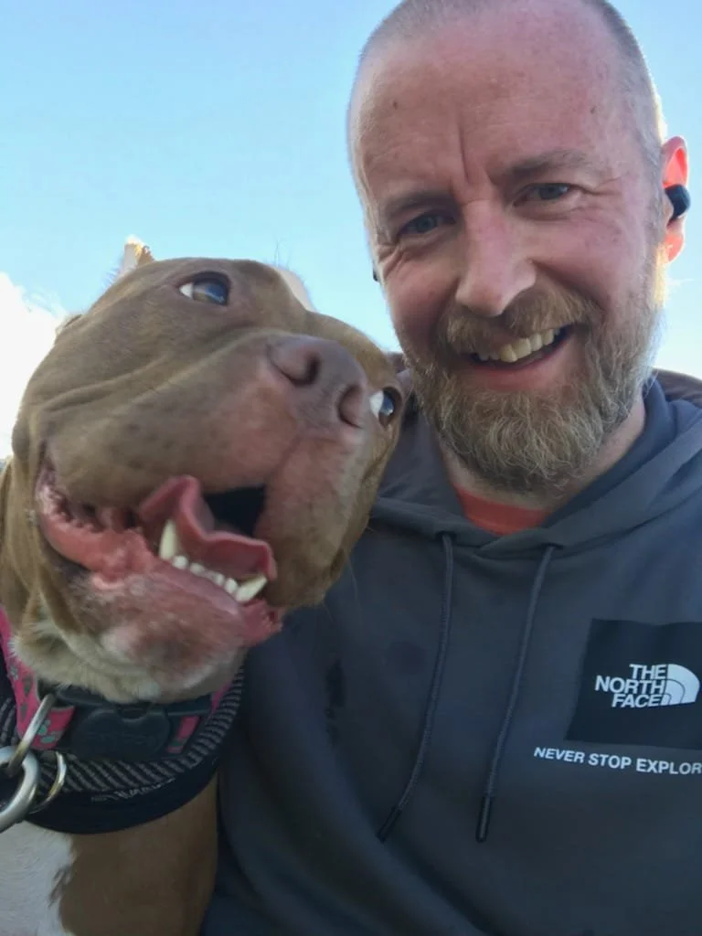 Image of Jeff and his dog