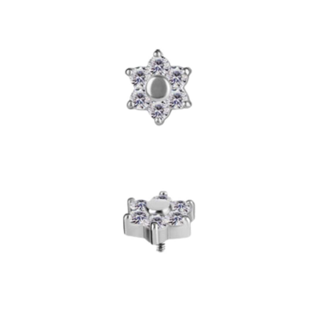 Flower White Gold