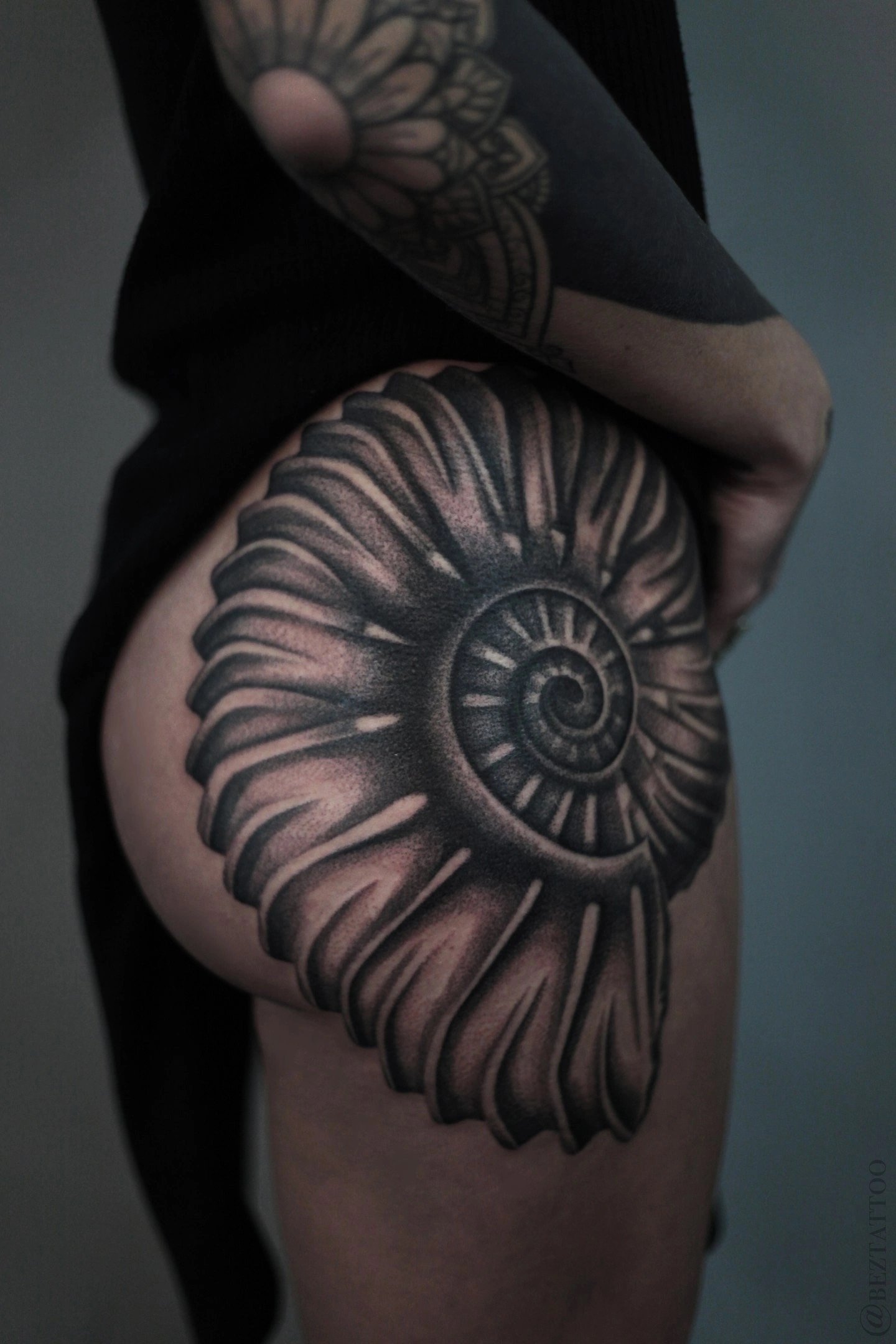 The Hive – Bez Tattoo – Black and Grey Tattoo – Realistic Tattoo – Realism Tattoo – Portrait Tattoo – Mythology Tattoo – Greek Tattoo