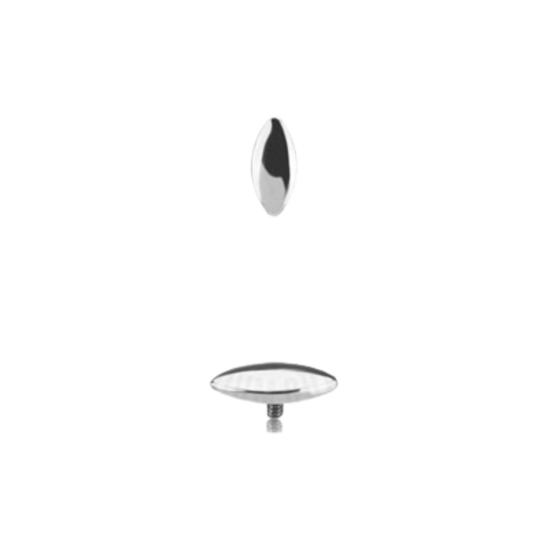 Plain Marquise White Gold