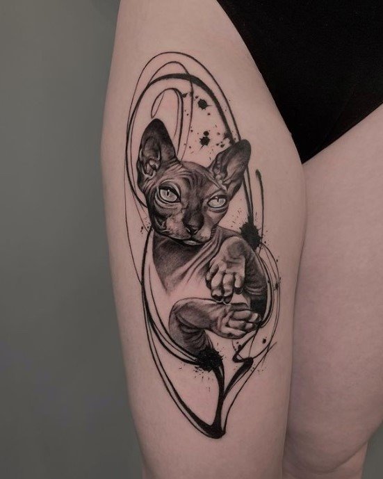 The Hive – Sky Coyote – Full Color Tattoo – Watercolor Tattoo – Black and Grey Tattoo – Floral Tattoo – Delicate Tattoo – Flower Tattoo – Feminine Tattoo