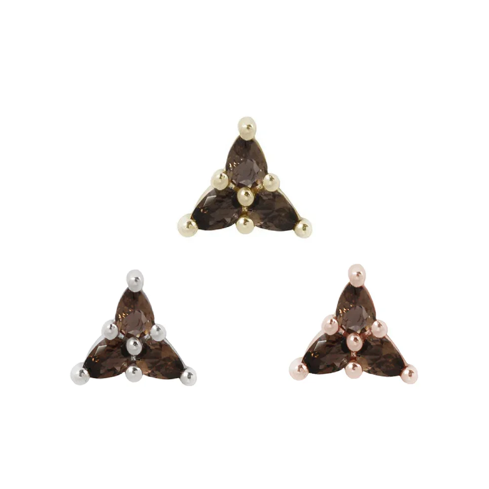3 little pears smokey quartz