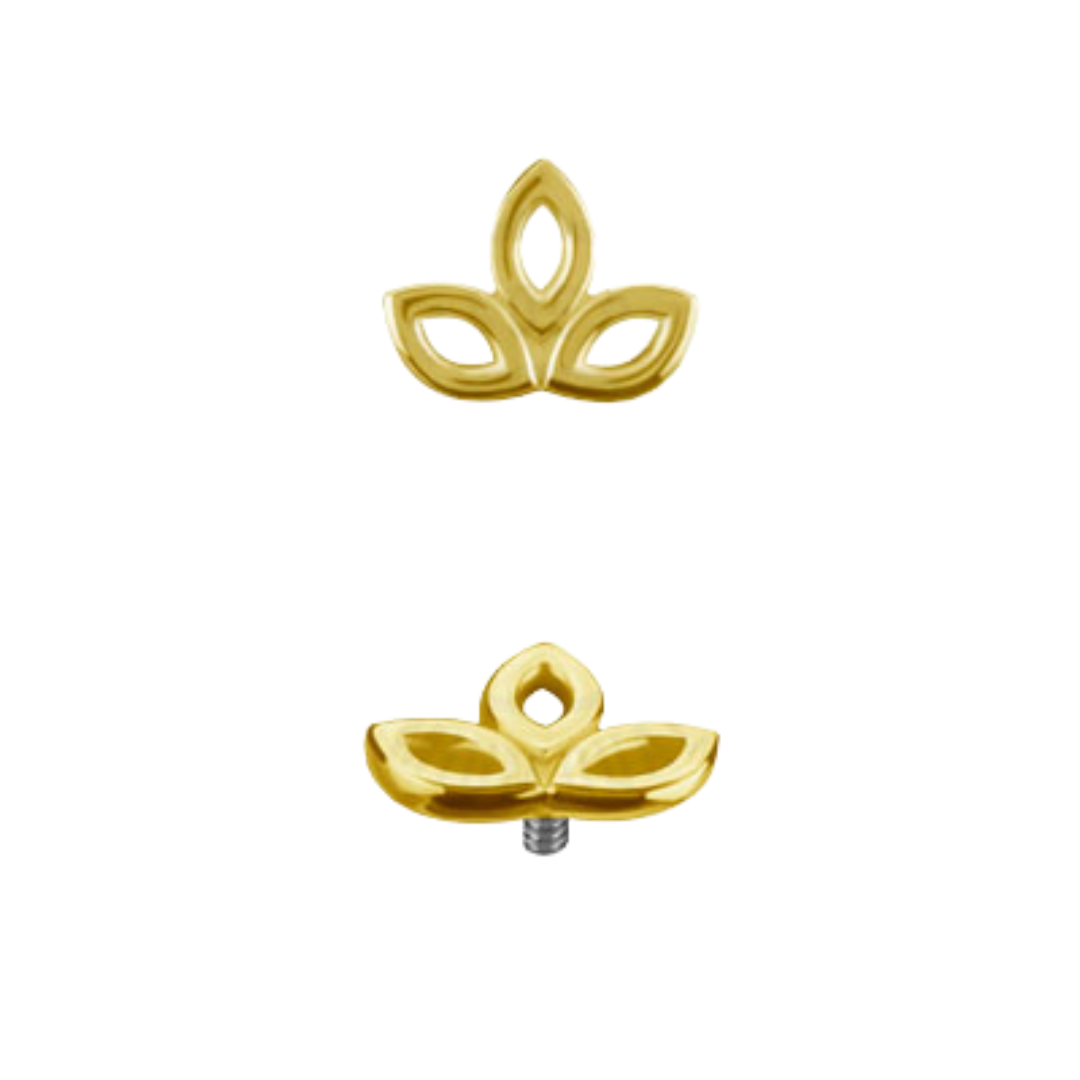Open Triple Marquise Yellow Gold