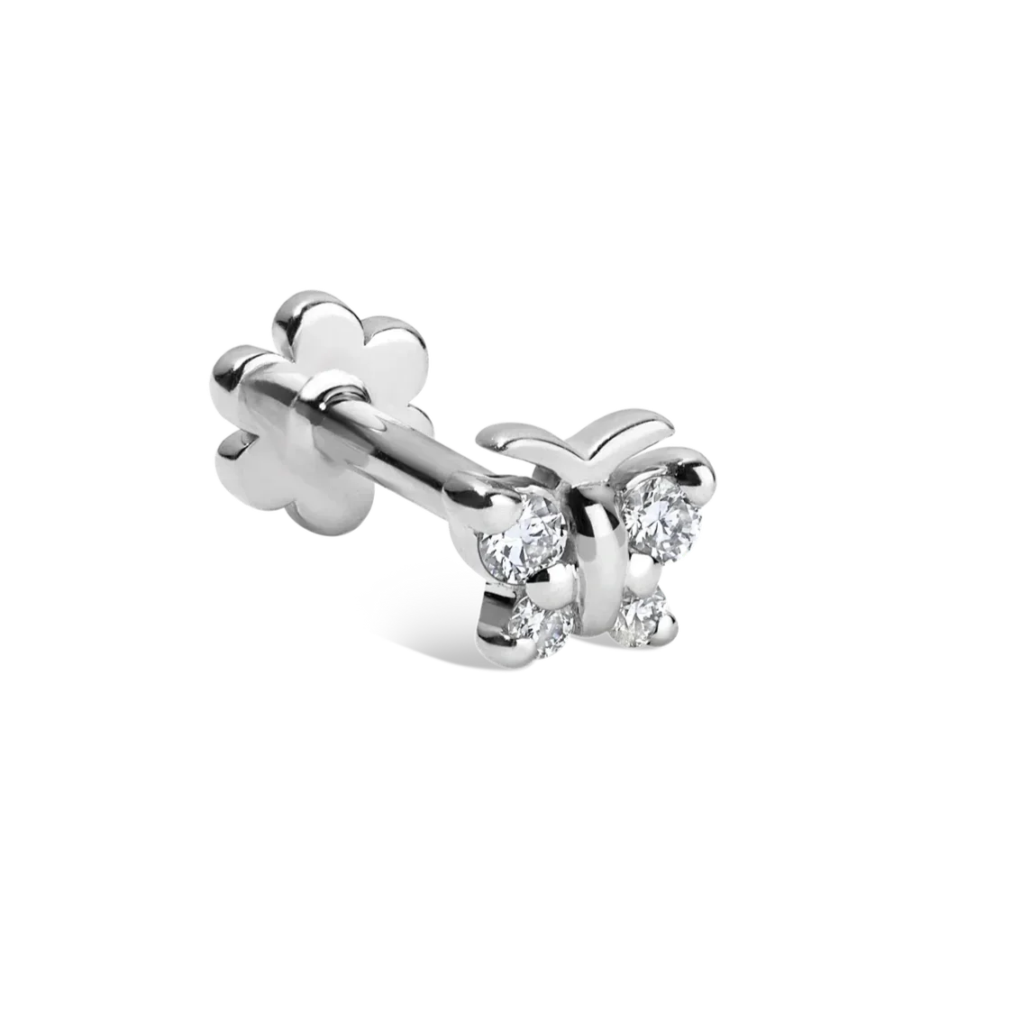 Diamond Butterfly White Gold