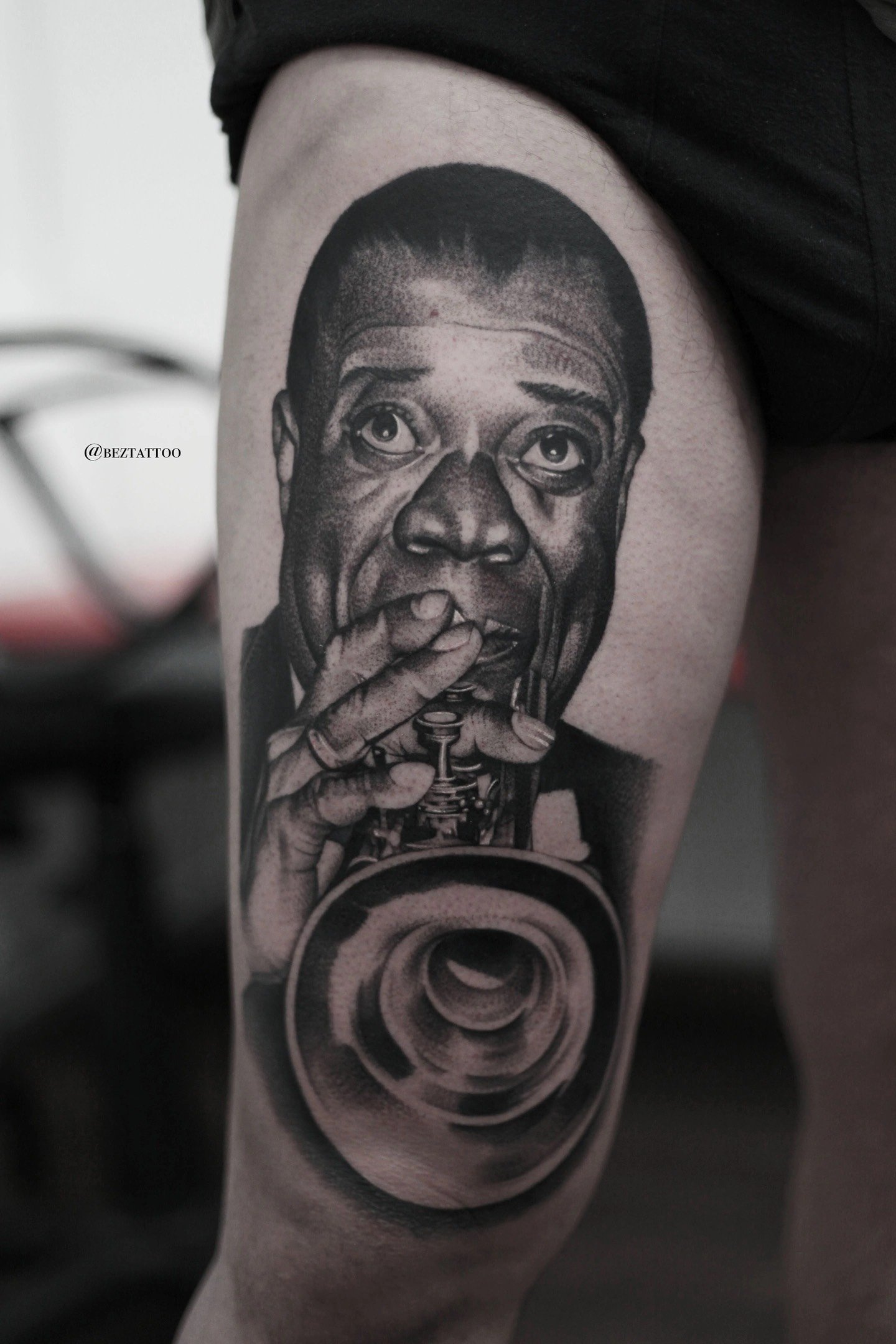 The Hive – Bez Tattoo – Black and Grey Tattoo – Realistic Tattoo – Realism Tattoo – Portrait Tattoo – Mythology Tattoo – Greek Tattoo