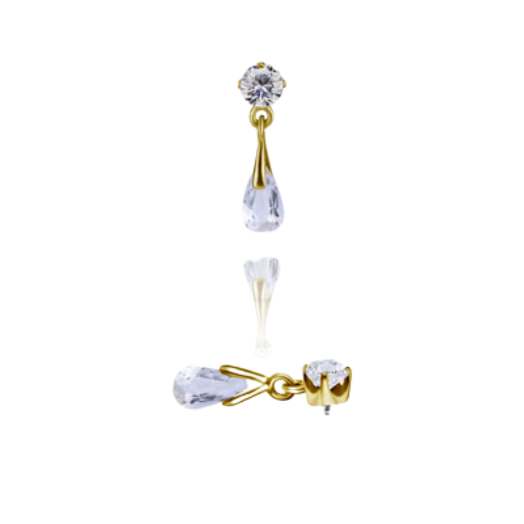 Prong Drop White Topaz