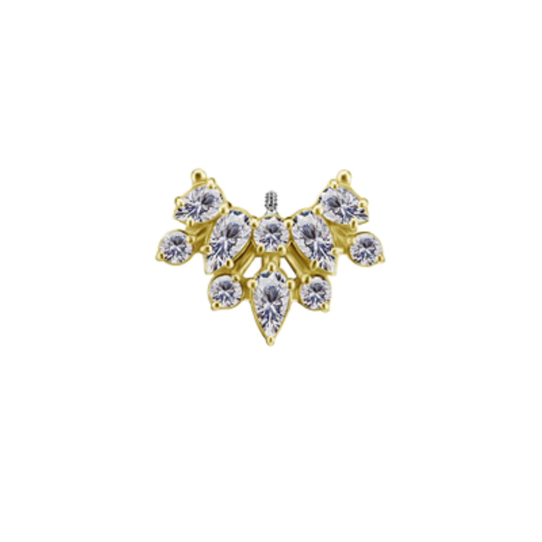 Vertical Helix Marquise Crown