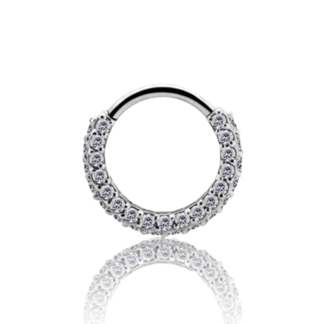 Full Prong Ring White Gold