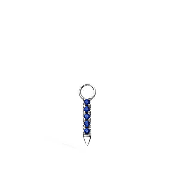 Diamond and Sapphire Eternity Bar Charm