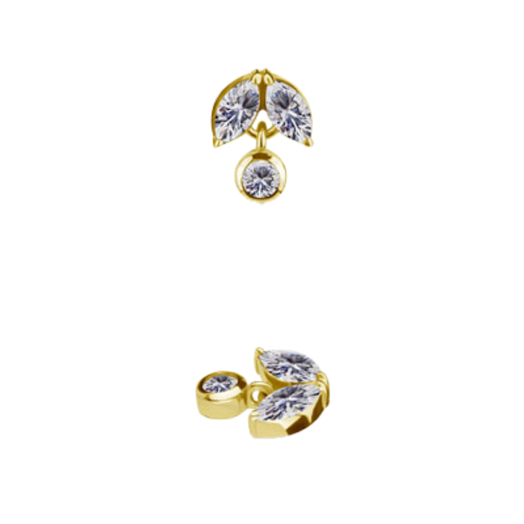 Double Marquise Dangle