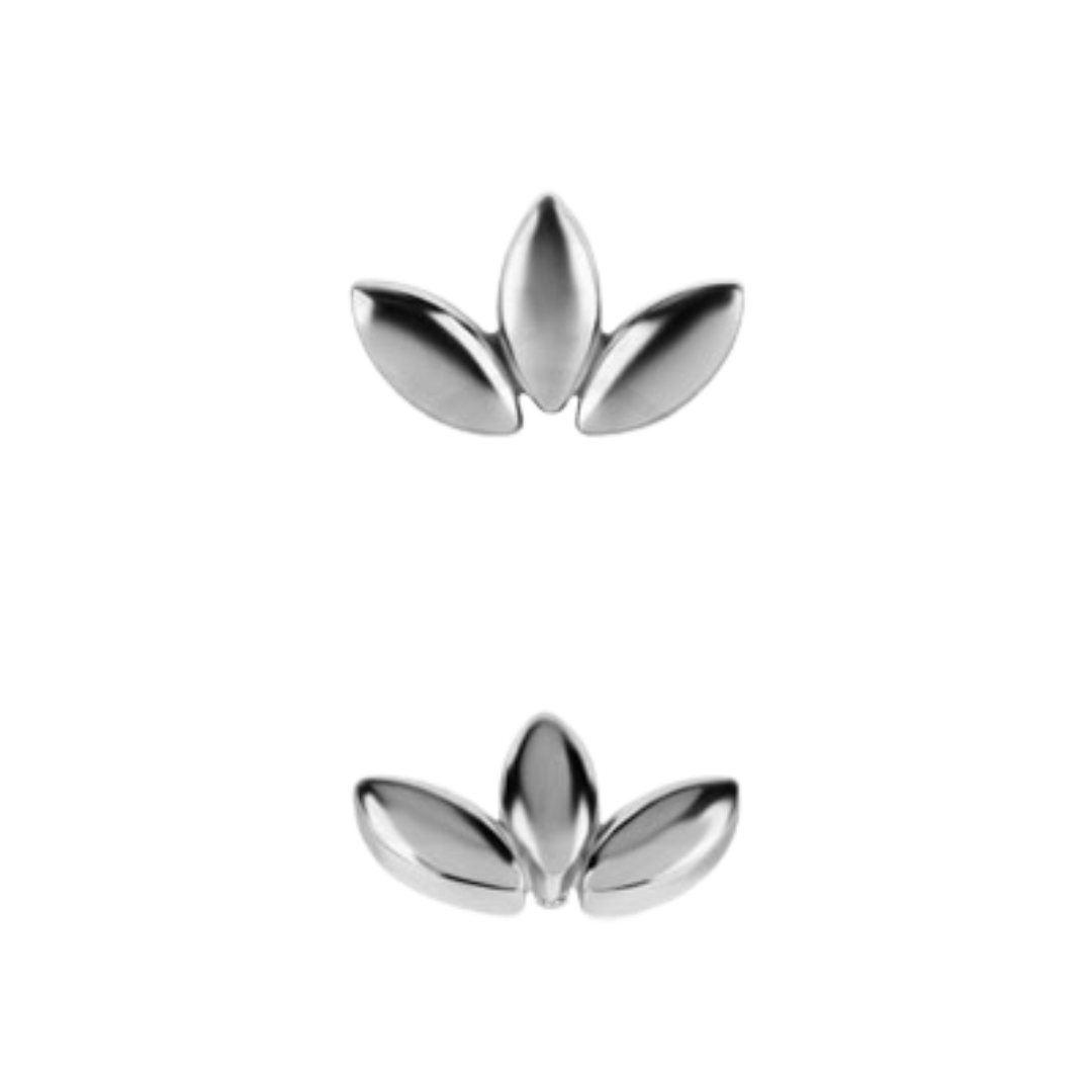 Plain Triple Marquise White Gold