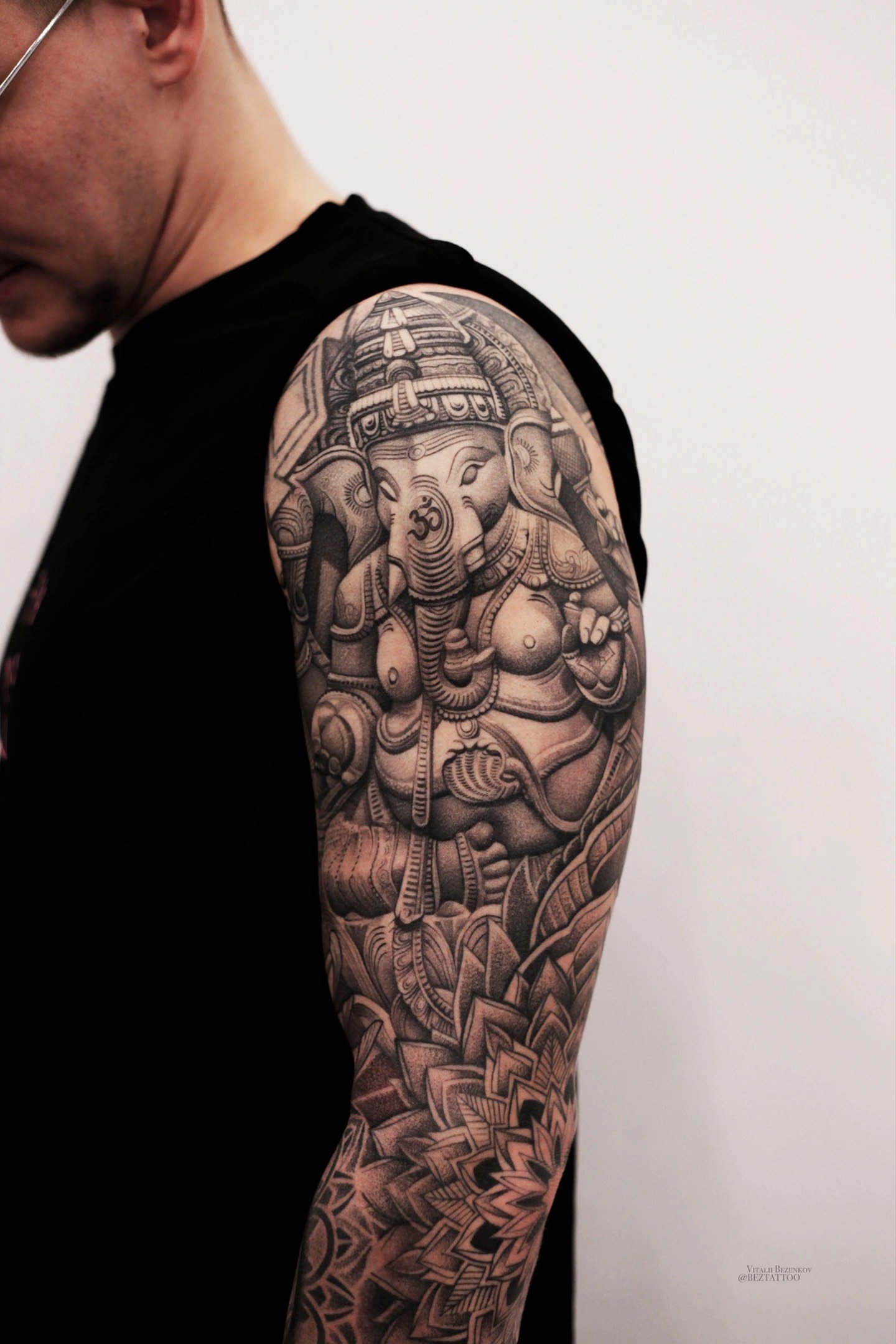 The Hive – Bez Tattoo – Black and Grey Tattoo – Realistic Tattoo – Realism Tattoo – Portrait Tattoo – Mythology Tattoo – Greek Tattoo
