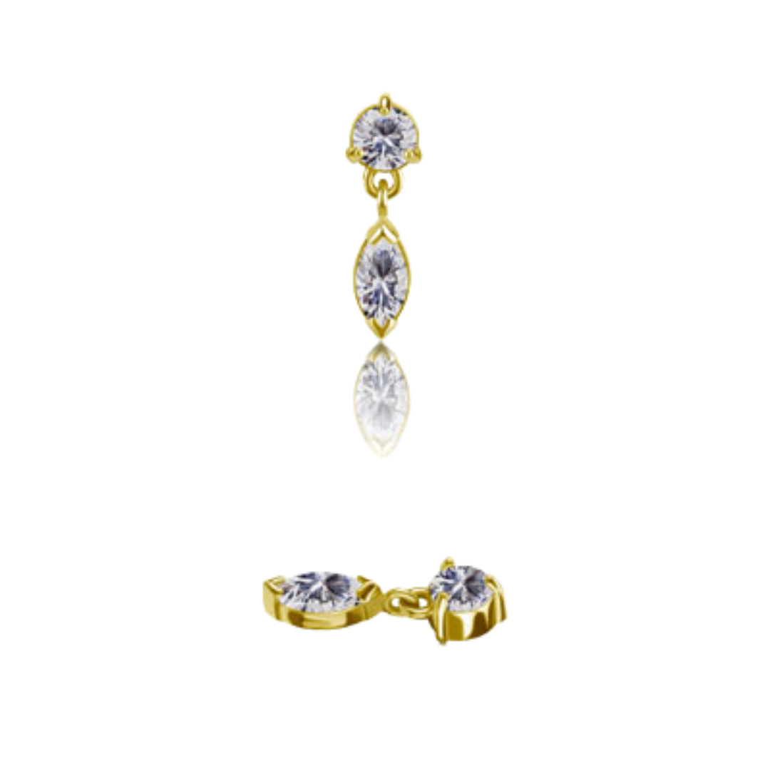 Prong Marquise Dangle