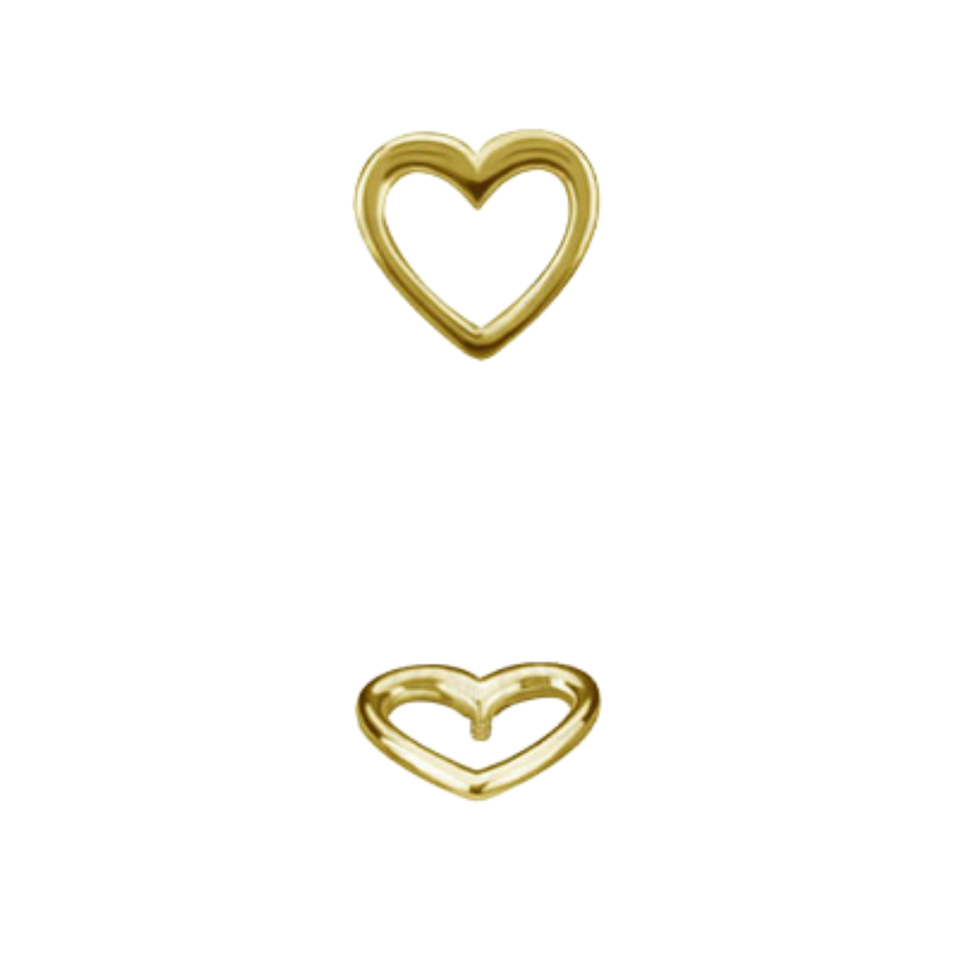 Open Heart Yellow Gold