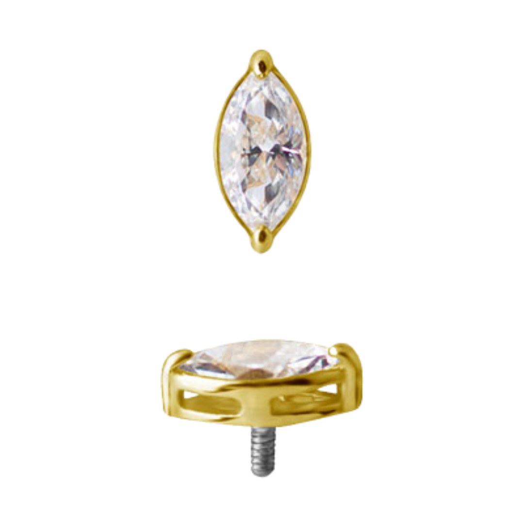 Marquise Yellow Gold