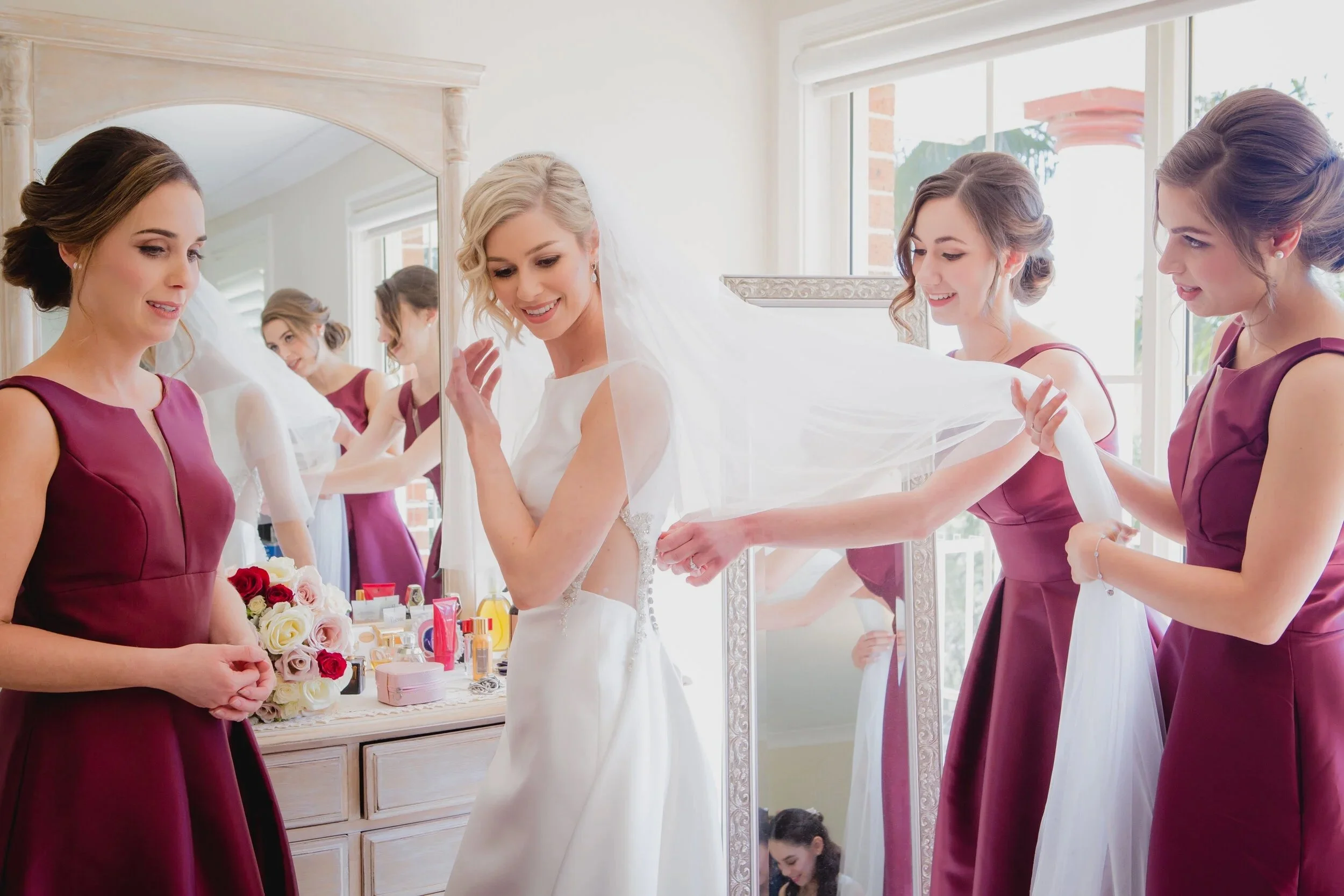 wedding photography at QVB Tea roon
