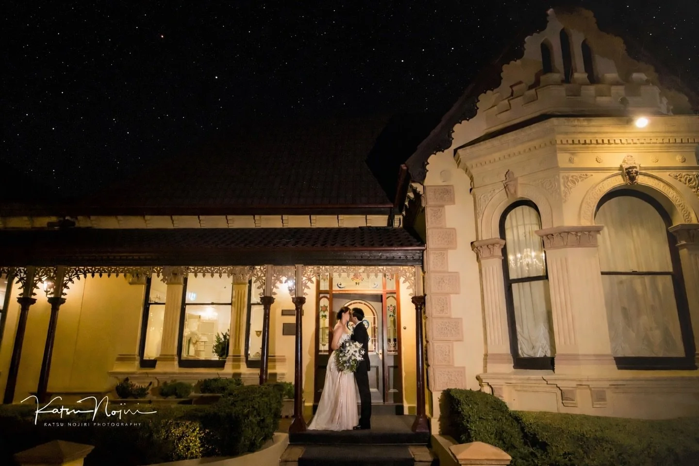 Sometimes the best photos happen when we &ldquo;borrow&rdquo; the couple for just two minutes. 🕰️

In the middle of the reception party at Lauriston House, we stepped outside for a quick night shot under the stars. No big production. No long setup. 
