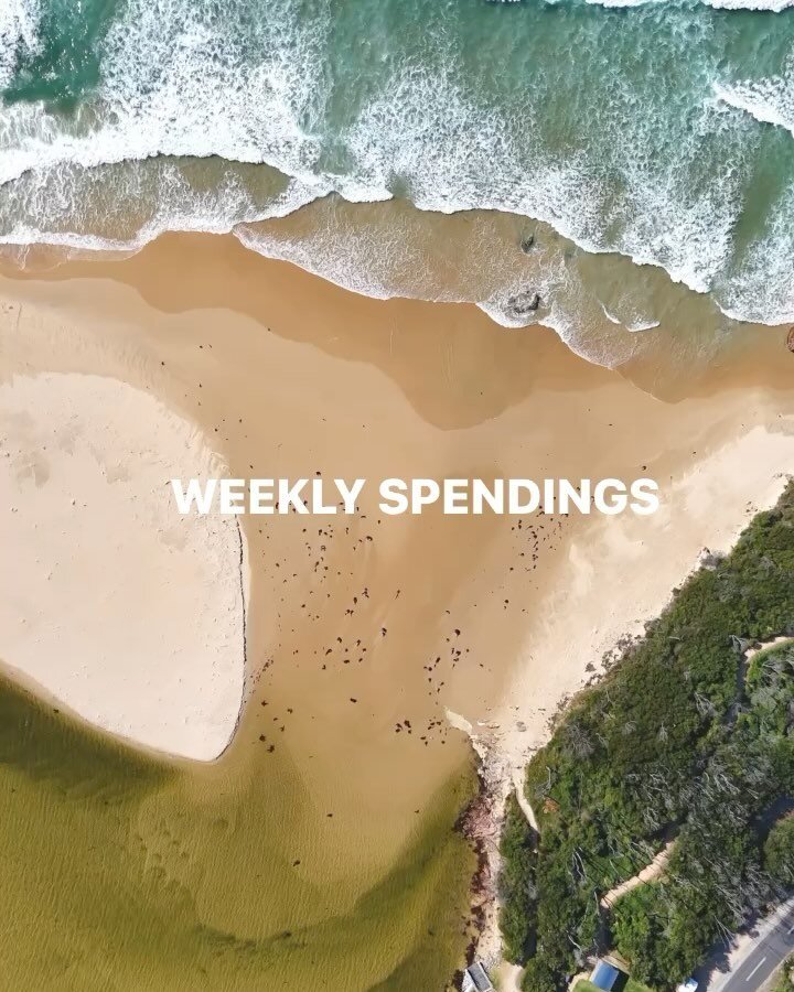 Lap of the map - weekly spendings tally 💸 

I had a bit of a false start 🫣 

After racing home last weekend to buy and sell a drone, I ended up spending a few days back at the family farm in Gippsland. Keep that in mind with my weekly spendings! 🏡