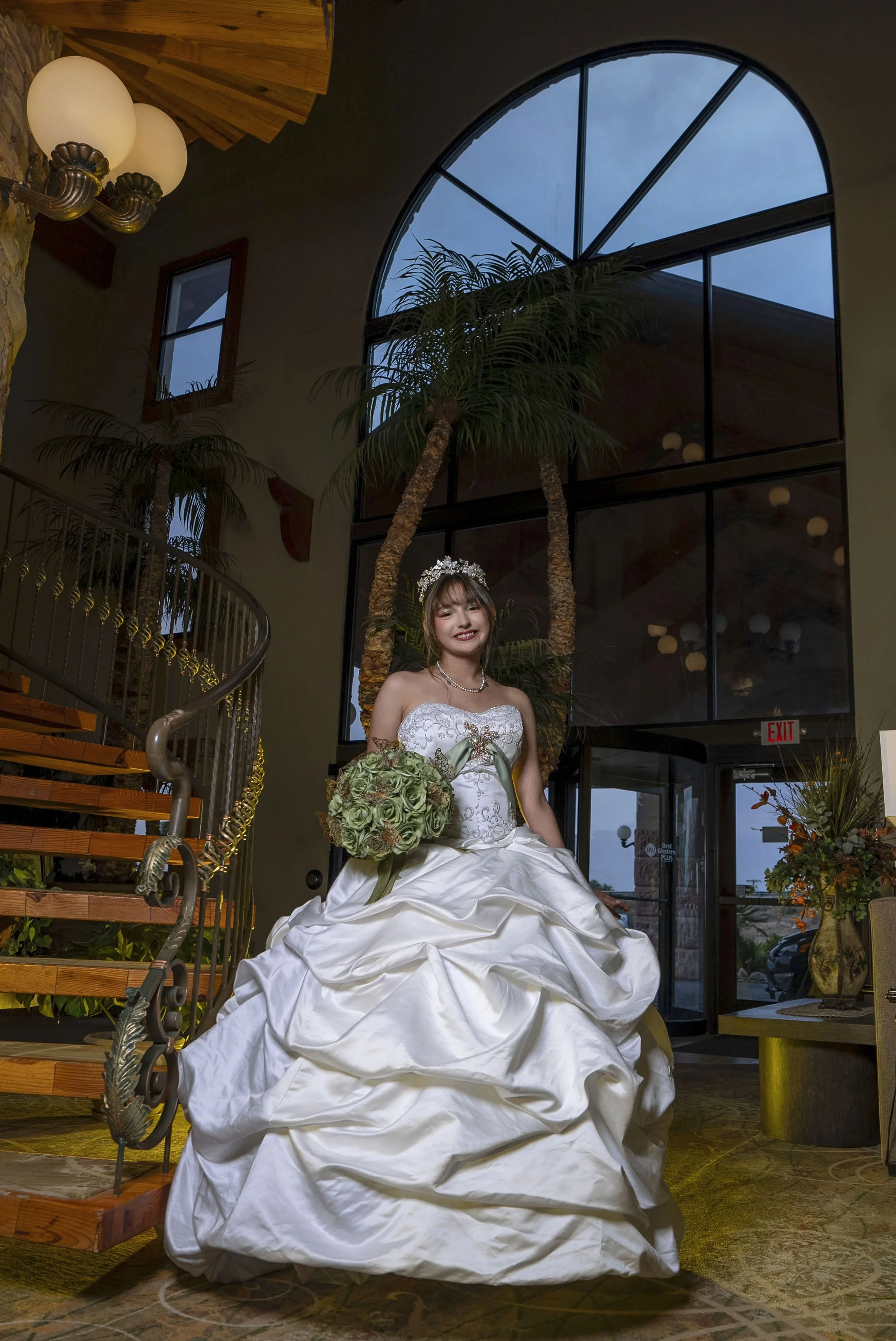 Quince Girl in white dress 