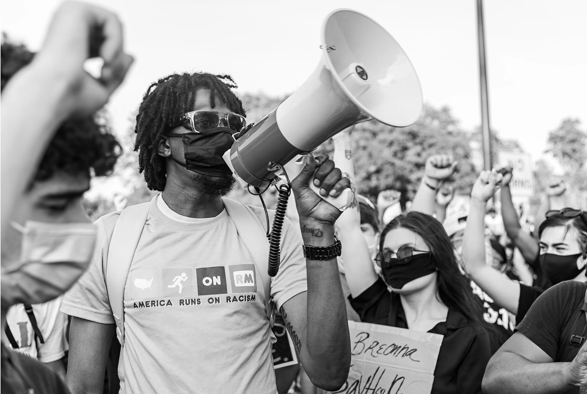 Fiona Lee, Amerikka Runs on Racism, 2020. 