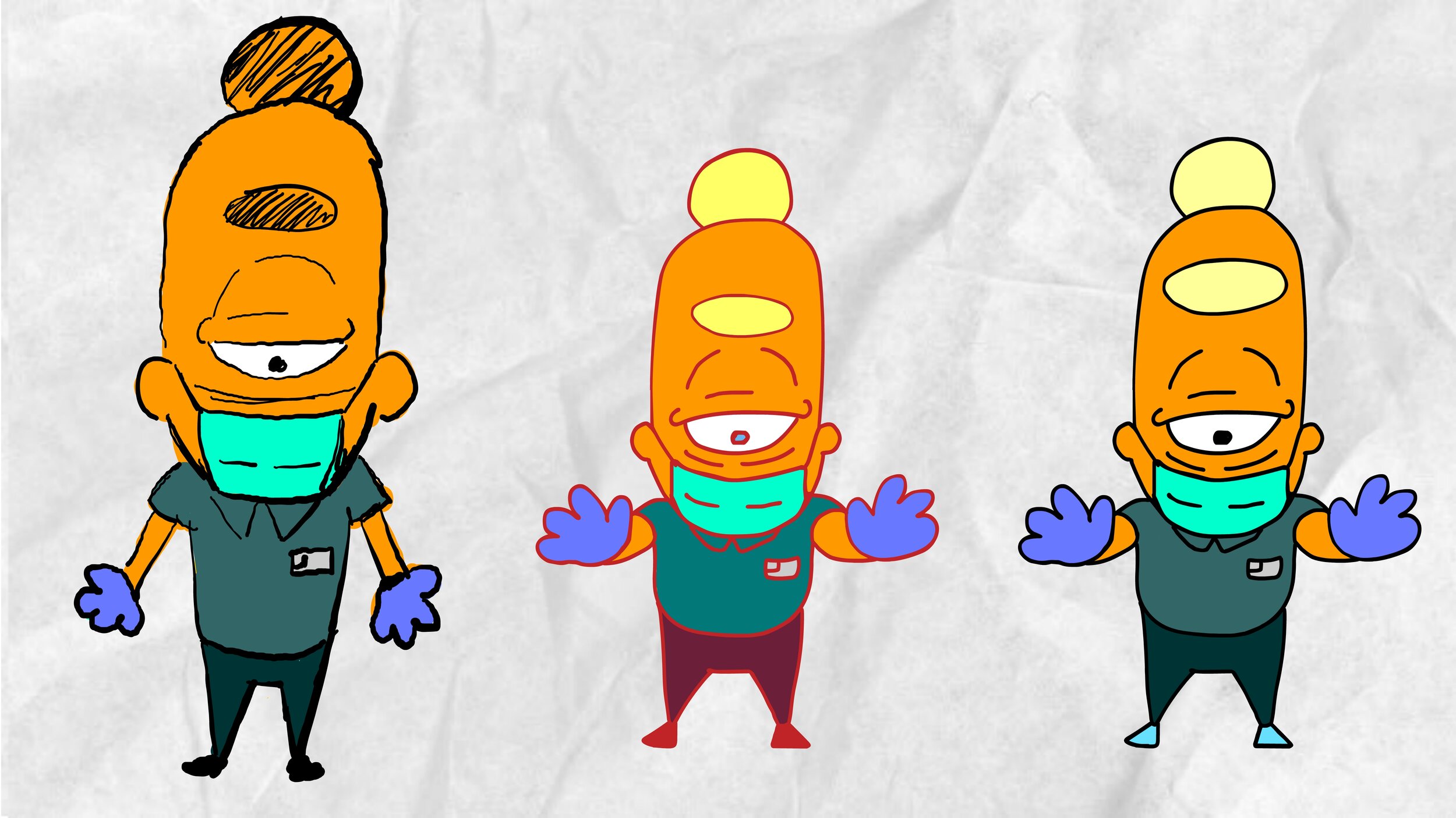 Daniel DeAmeller, "Manager," Digital drawing, 2020.