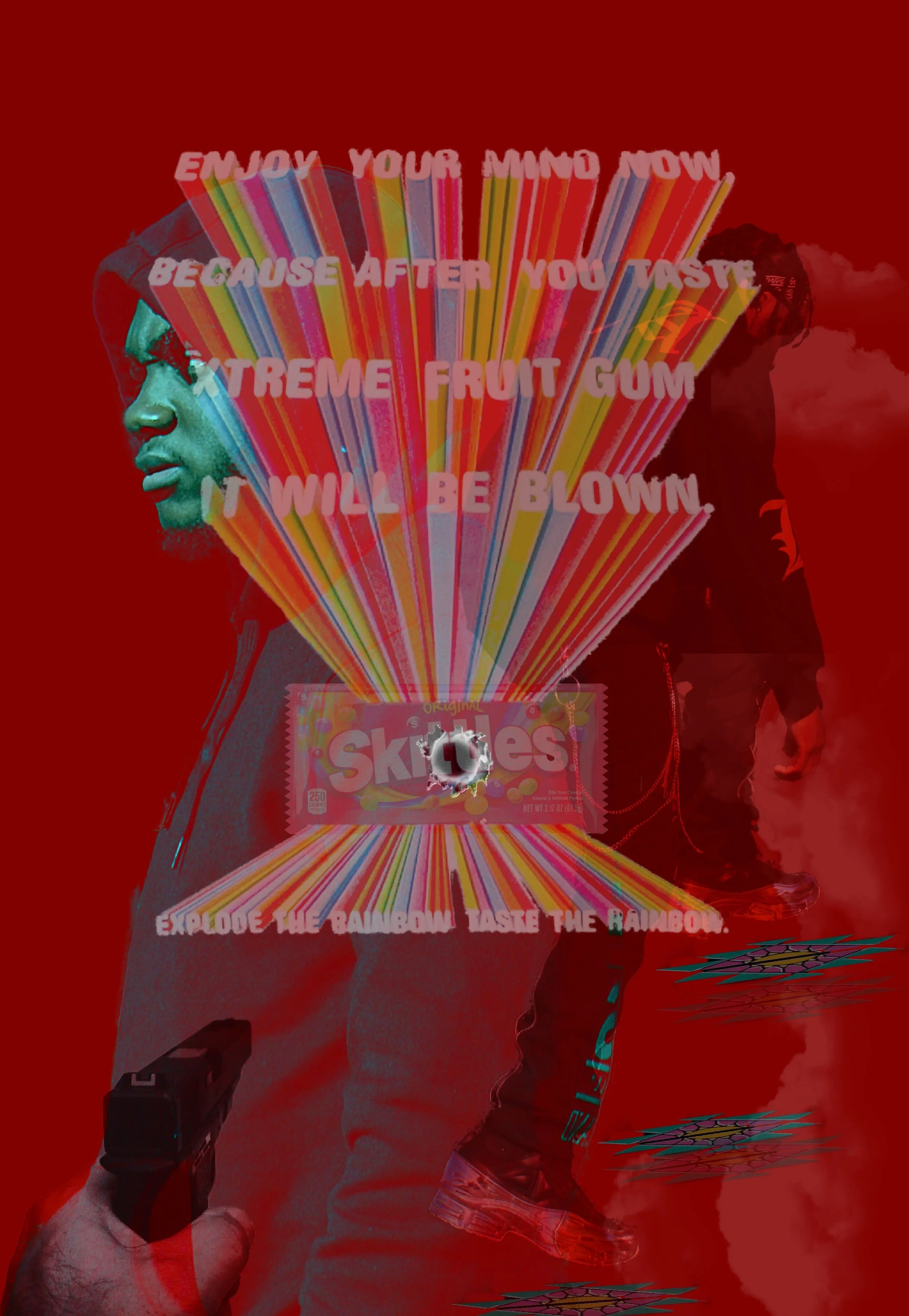 Joeshin Septh-Bullock, "Hoodie Season," Digital collage, 49" x 71", 2020. 