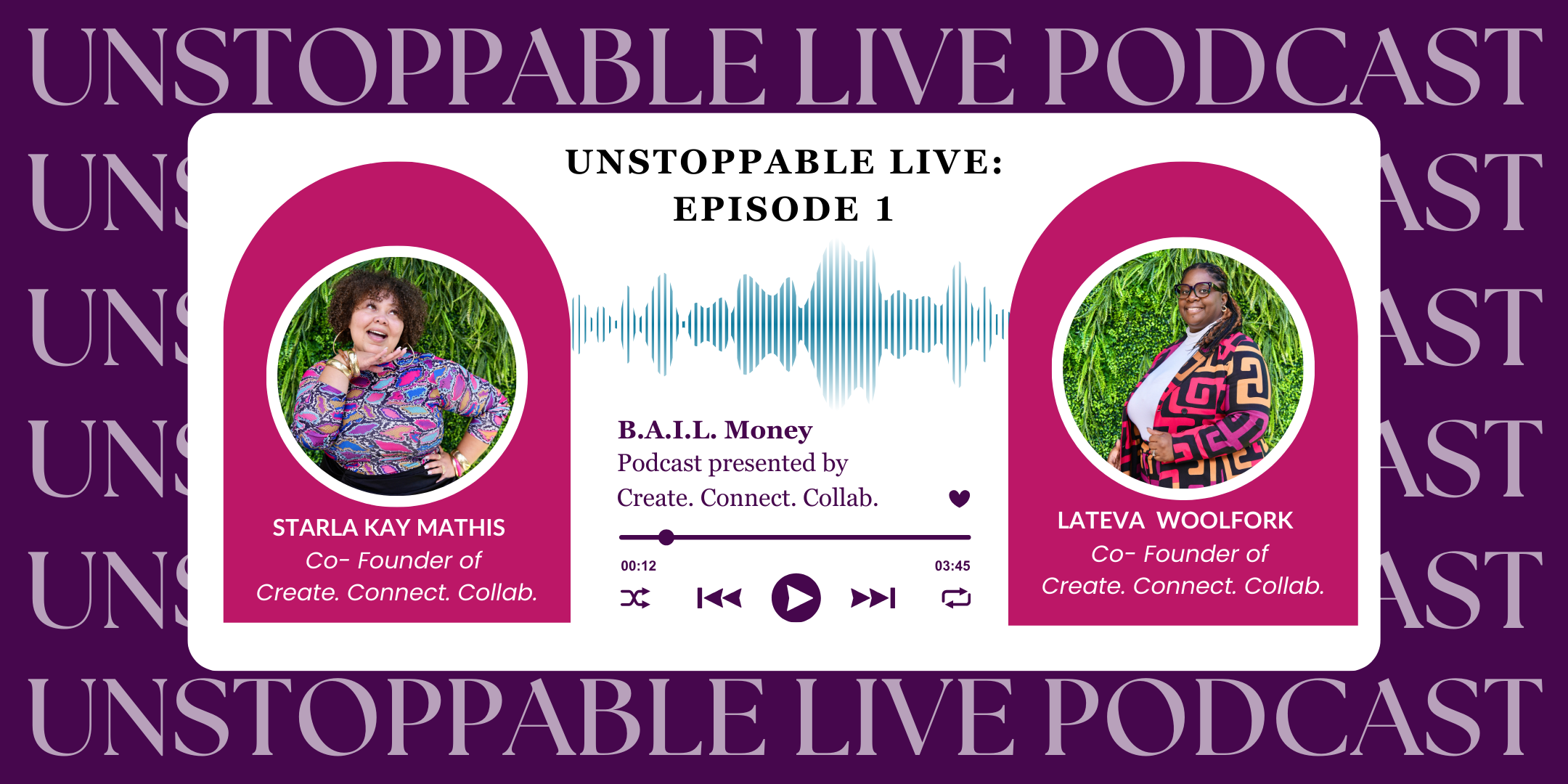 B.A.I.L. MONEY Unstoppable Live Episode 1
