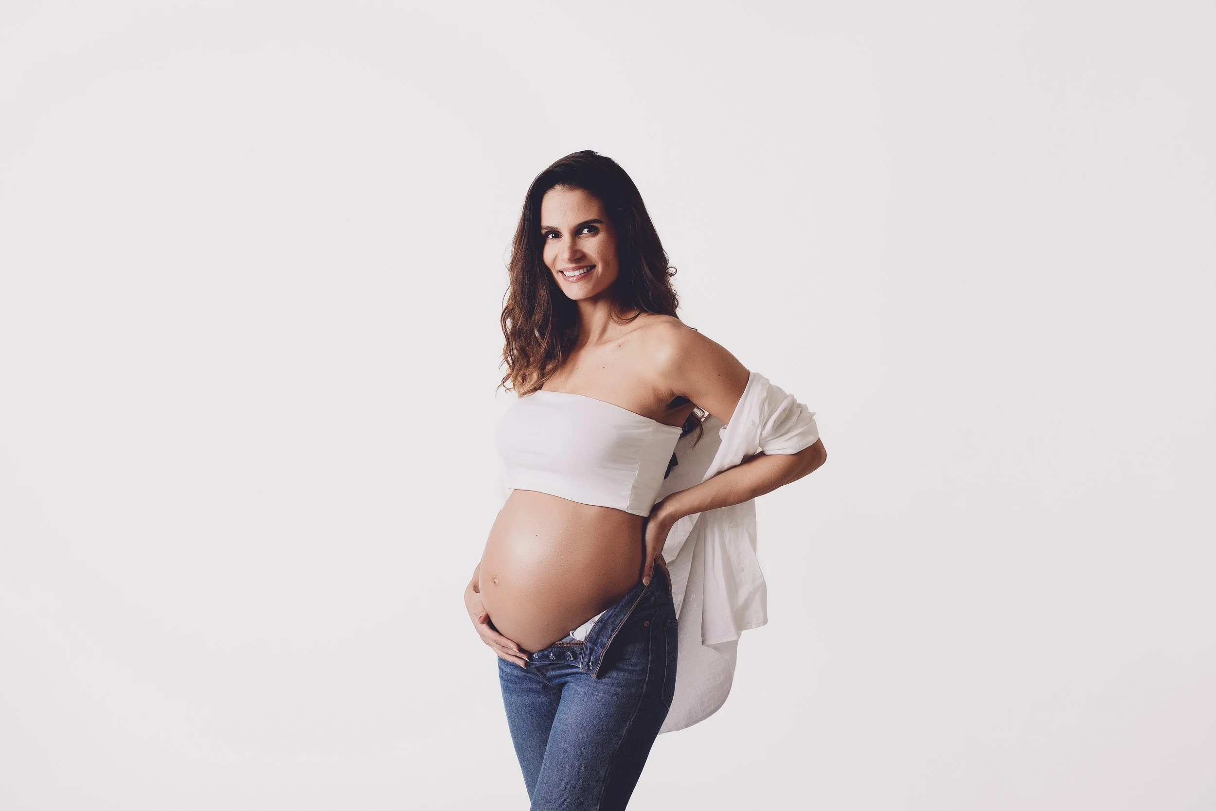 retrato mulher sessao maternidade grávida estúdio de fotografia porto