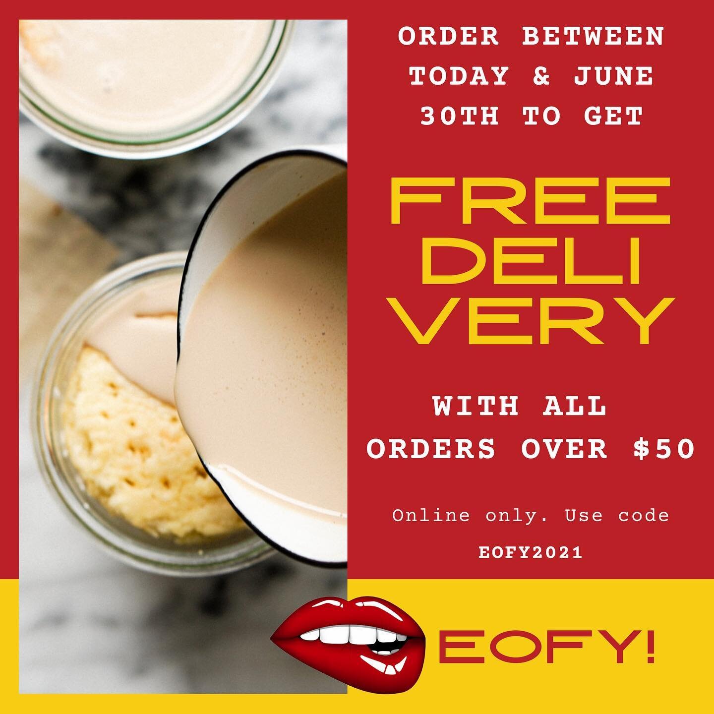 😱 Our EOFY promo is now on 🤩 Get FREE DELIVERY with all orders over $50 placed between today and June 30th, to be delivered at your select date 📆 

Don&rsquo;t miss out!!! 🏃🏾&zwj;♂️ 🏃 🏃🏻&zwj;♀️ 

👄http://pokedcakes.com 

Order before 3:00 pm