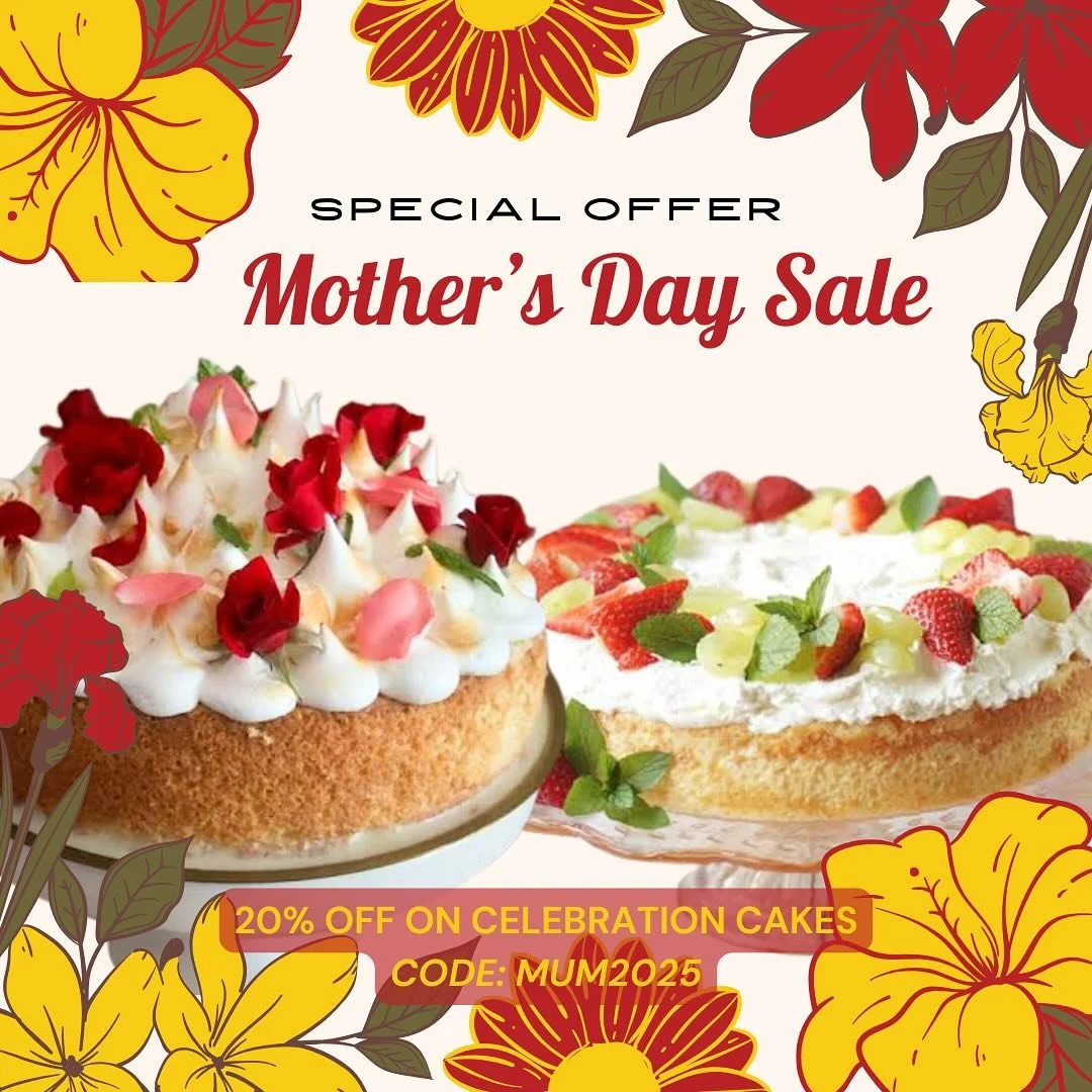💐 Flowers are nice&hellip; but cake gets eaten 😋

This Mother&rsquo;s Day, skip the predictable and surprise Mum with a show-stopping celebration cake (or just keep it for yourself&mdash;You deserve cake too. We won&rsquo;t tell) 🤐

Get 20% OFF wh