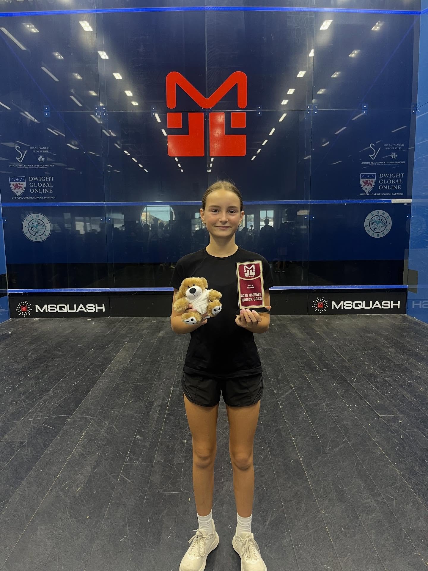 Cold as Ice! Astrid fends off match-ball down in consecutive matches to win the MSquash Gold this weekend. 
👏🏼👏🏼congrats Astrid!!