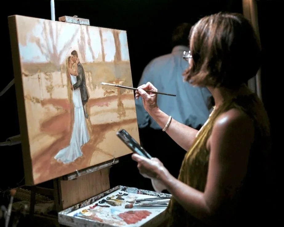 live wedding painter lancaster philadelphia bucks county luxury