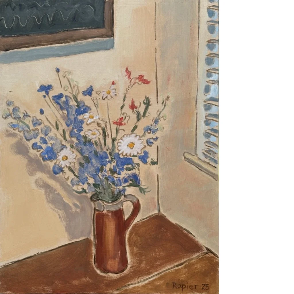 Delphiniums in a Jug