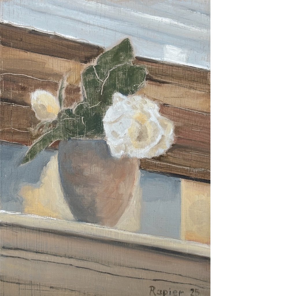 Roses on the Mantlepiece