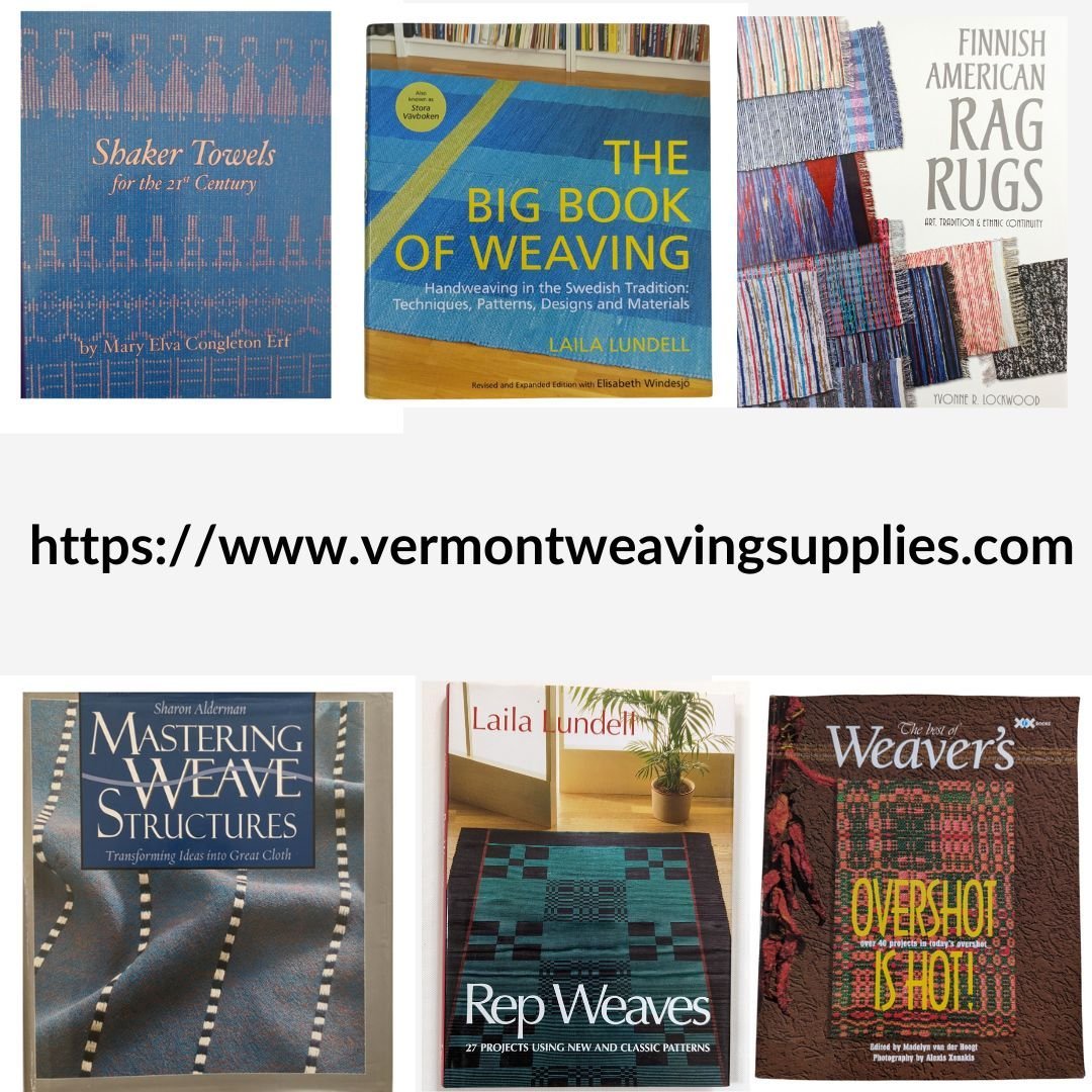 Check out our collection of new and used weaving books!

Shop now at www.vermontweavingsupplies.com

 #vermontweavingsupplies #vermontweavingclubs #handwoven #weaversofinstgram #handweaver #weavingbooks #handweaving #weaversoftheworld #weaversofig #w