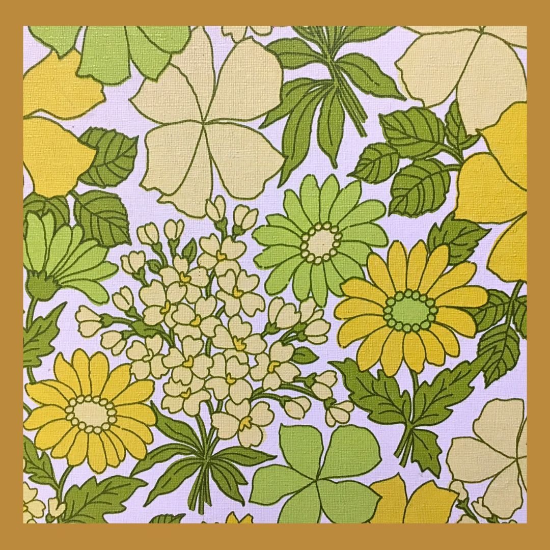 From Joanna's blog post about our most recent Weaving Club Kit:

&quot;My Bubby's kitchen walls, and ceiling are covered with a rather bold vintage wallpaper with green and yellow flowers that's been dated since I was a child. I have been obsessed wi
