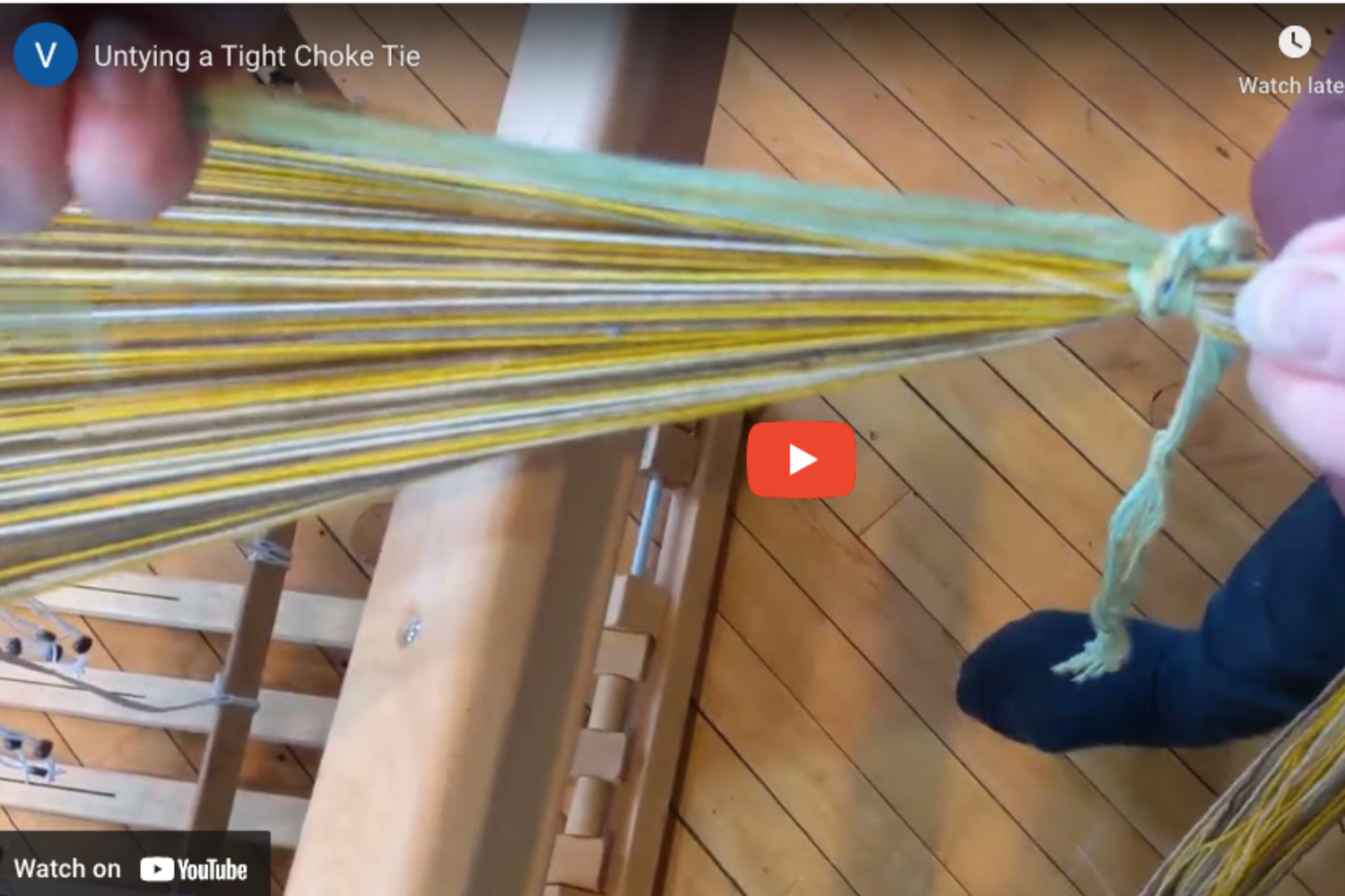 Untying a Tight Choke Tie