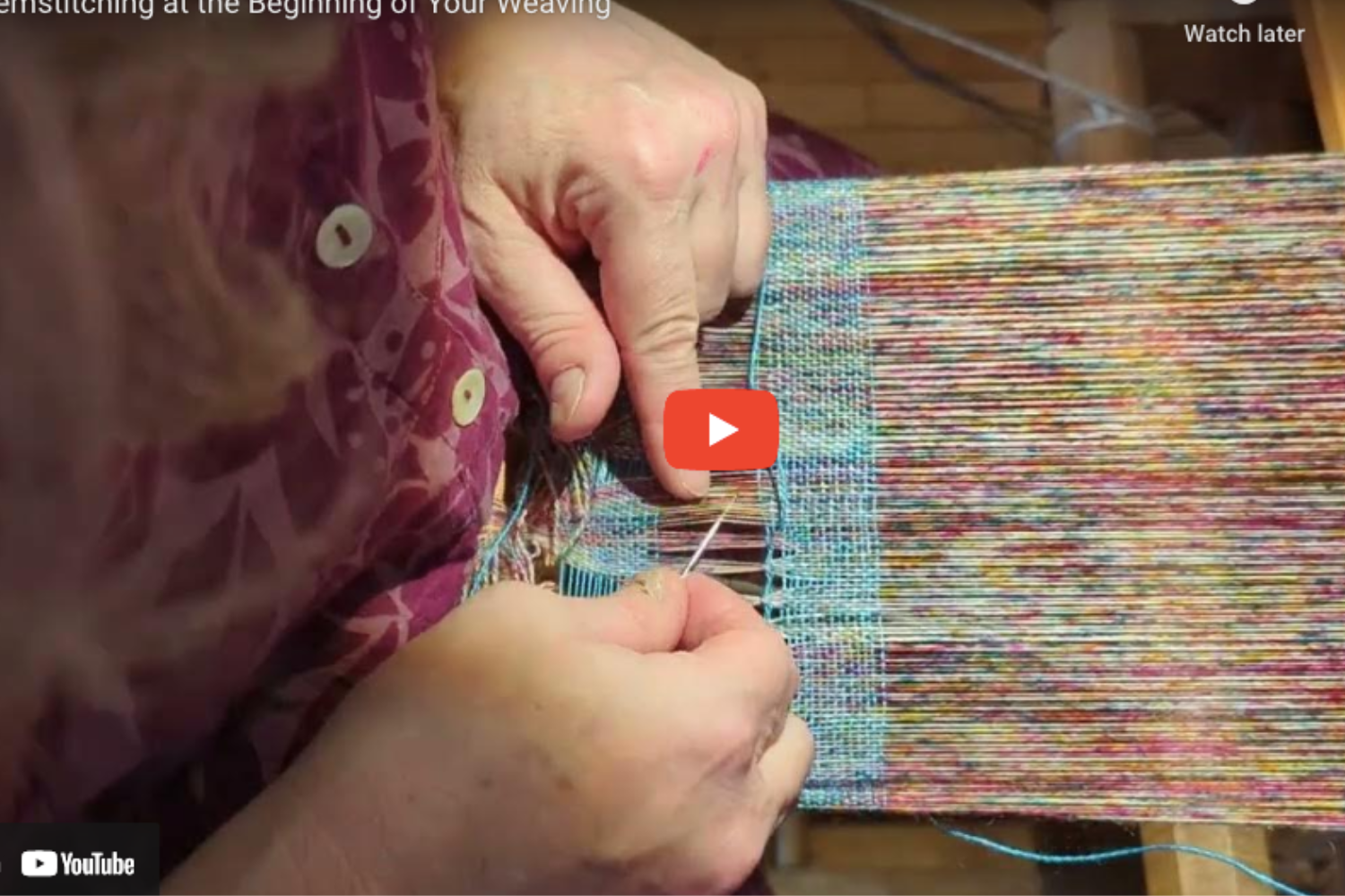 Hemstitching at the Beginning of Your Weaving