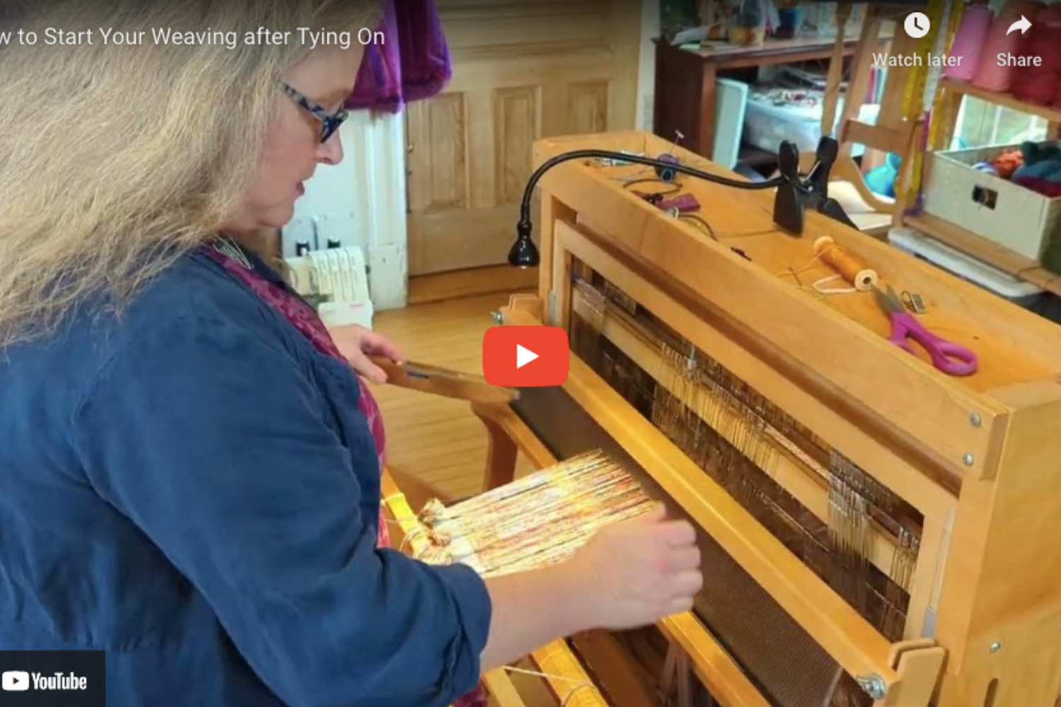 How to Start Weaving After Tying On