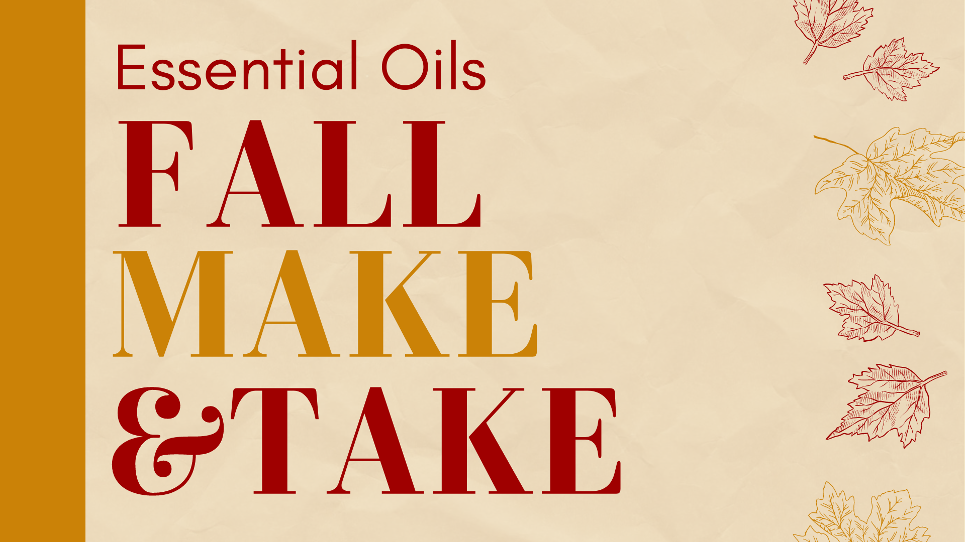 Fall Essential Oil Make and Take
