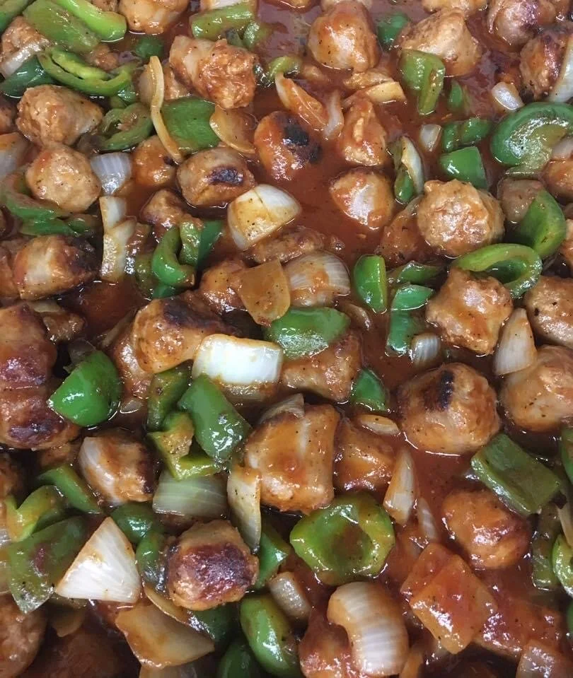 Country Sausage, Peppers, Onions &amp; BBQ Sauce • June 9-12