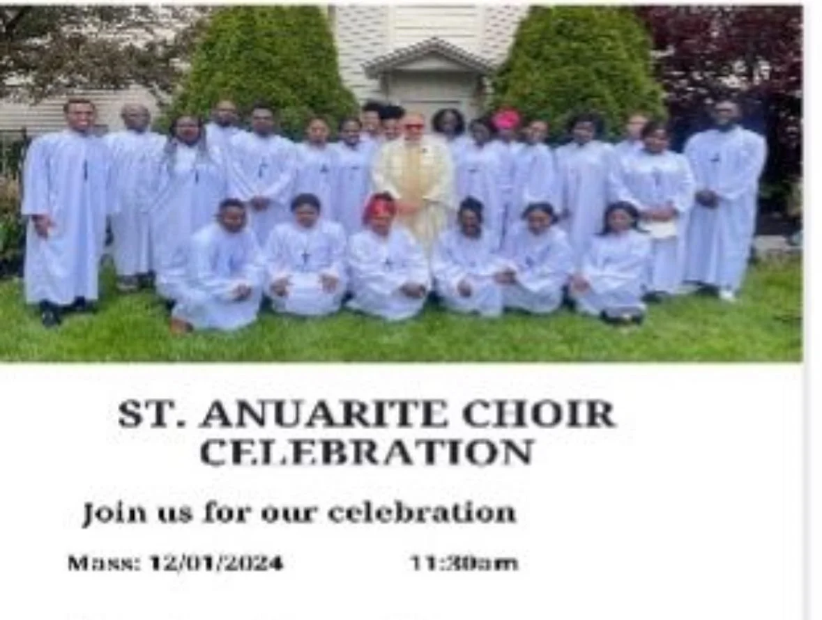 African Choir celebration of the Feast Day of their Patron, Marie-Clémentine Anuarite Nengapeta-BHC; Advent Faith Sharing 10:15-11:15am