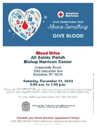 8am-1pm ~ Red Cross Blood Drive
